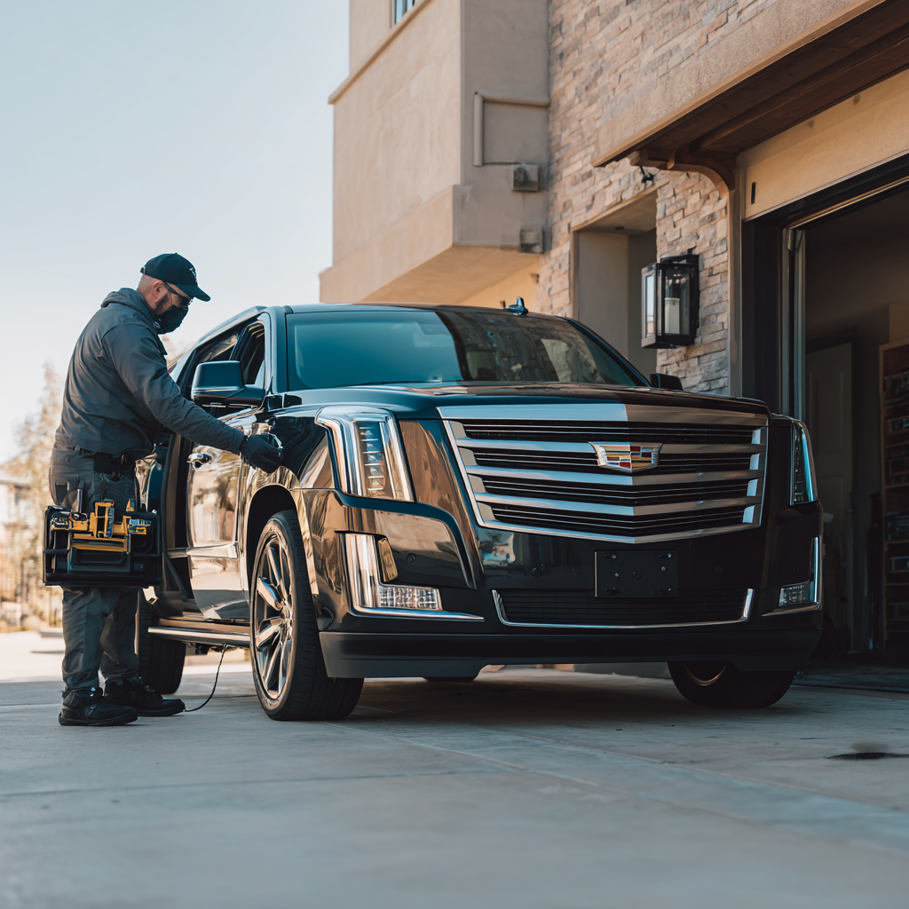 Mobile locksmith providing car lockout service in Fort Worth, TX